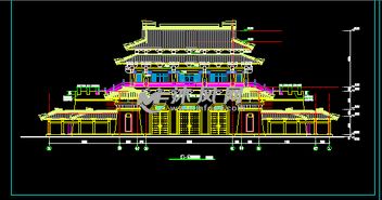 三层公园古建筑建筑结构施工图