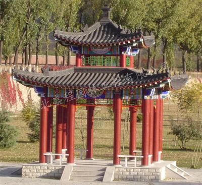 公园古建凉亭造价-木质古建凉亭承接-六角古建凉亭承接