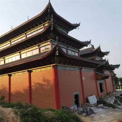 庙宇修缮设计 古建寺庙彩绘装饰工程 古建寺院施工队 古韵园林