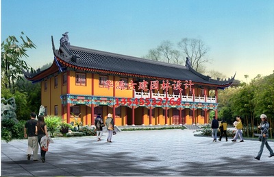 湖南寺庙工程_华源古建园林工程设计图片|湖南寺庙工程_华源古建园林工程设计产品图片由大冶华源古建园林工程设计公司生产提供-