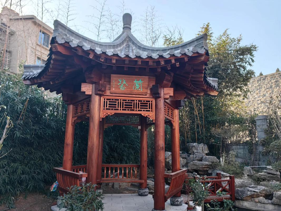 亭子#长廊#仿古建筑 #园林景观工程 #古建青砖青瓦砖雕