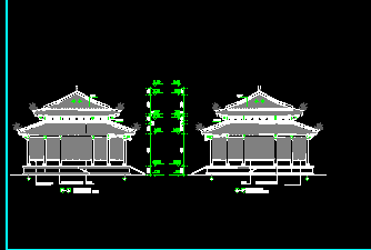 仿古道家大殿建筑设计图纸免费下载 - 园林古建 - 土木工程网