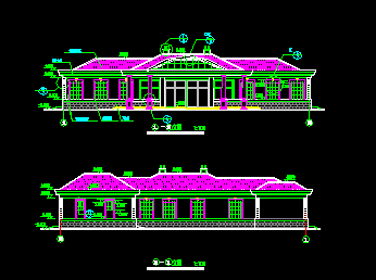 某公园食堂建筑设计图纸免费下载 - 园林古建 - 土木工程网