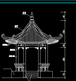 古建六角亭建筑设计图纸免费下载 - 园林古建 - 土木工程网