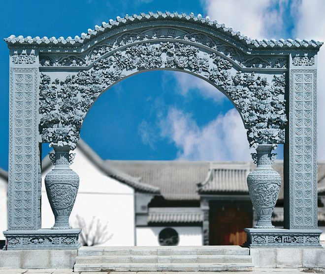 东莞古建山水雕刻金砖耐腐蚀牌坊_供应产品_苏州古艺古建园林工程有限