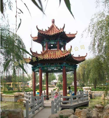 仿古双层亭-山东古建双层亭临朐丰景园林