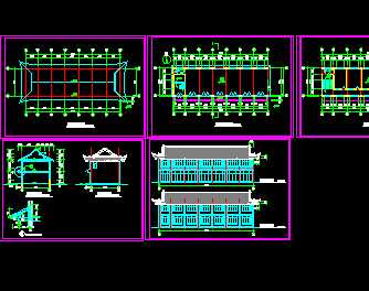 某古建筑设计施工图免费下载 园林古建