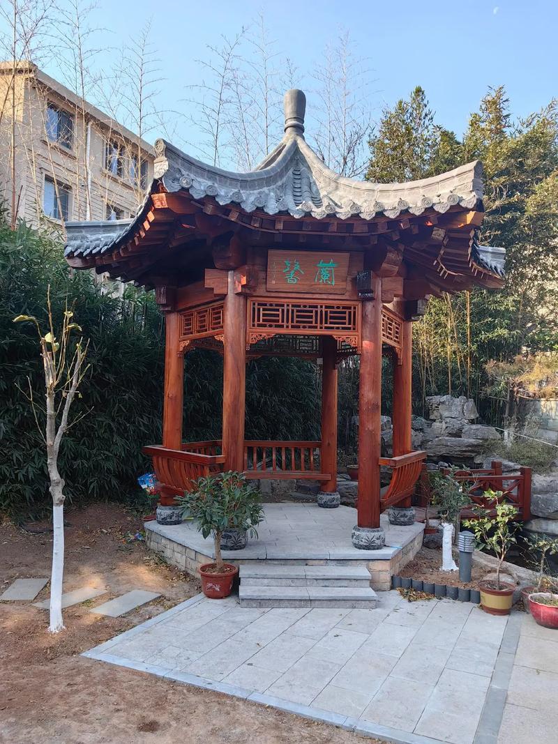 亭子#长廊#仿古建筑 #园林景观工程 #古建青砖青瓦砖雕