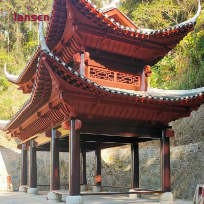 古建六角亭子按图纸报价 园林景观亭子 凉亭工程合作 上门测量尺寸