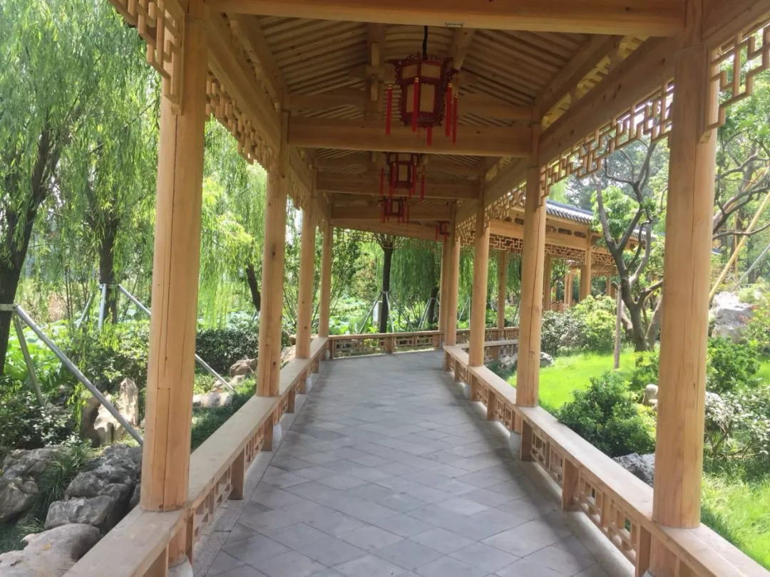 景观长廊 古建工程与园林绿化的完美融合