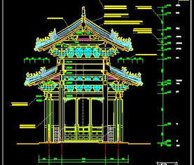 孔庙碑亭古建筑施工图纸免费下载 园林古建与绿化工程的融合