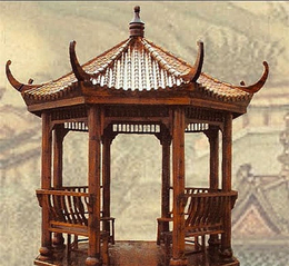 古建凉亭与园林绿化 织彩园林工程的衢州八角凉亭