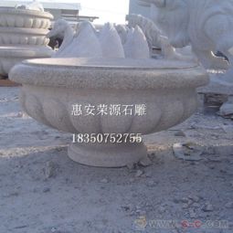 精美花岗岩石雕花盆 园林绿化工程的优雅点缀