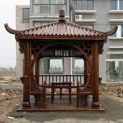 六角凉亭 织彩园林工程中的古建艺术典范